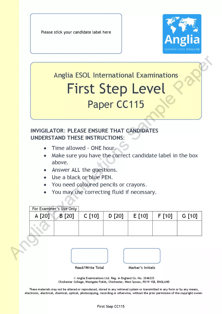 Ejemplos de exámenes